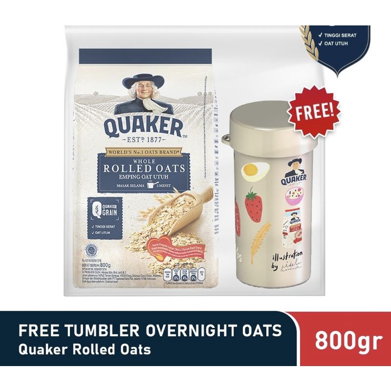 Quaker oats instan quick oatmeal 800gr