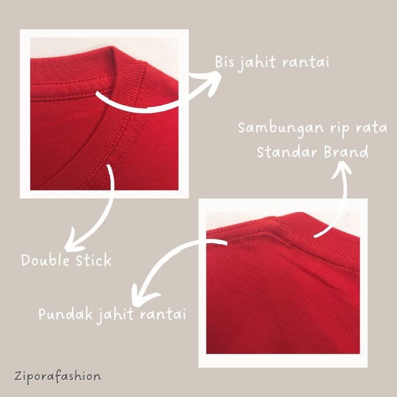 KAOS POLOS LENGAN PENDEK PRIA / WANITA COTTON COMBED 30S