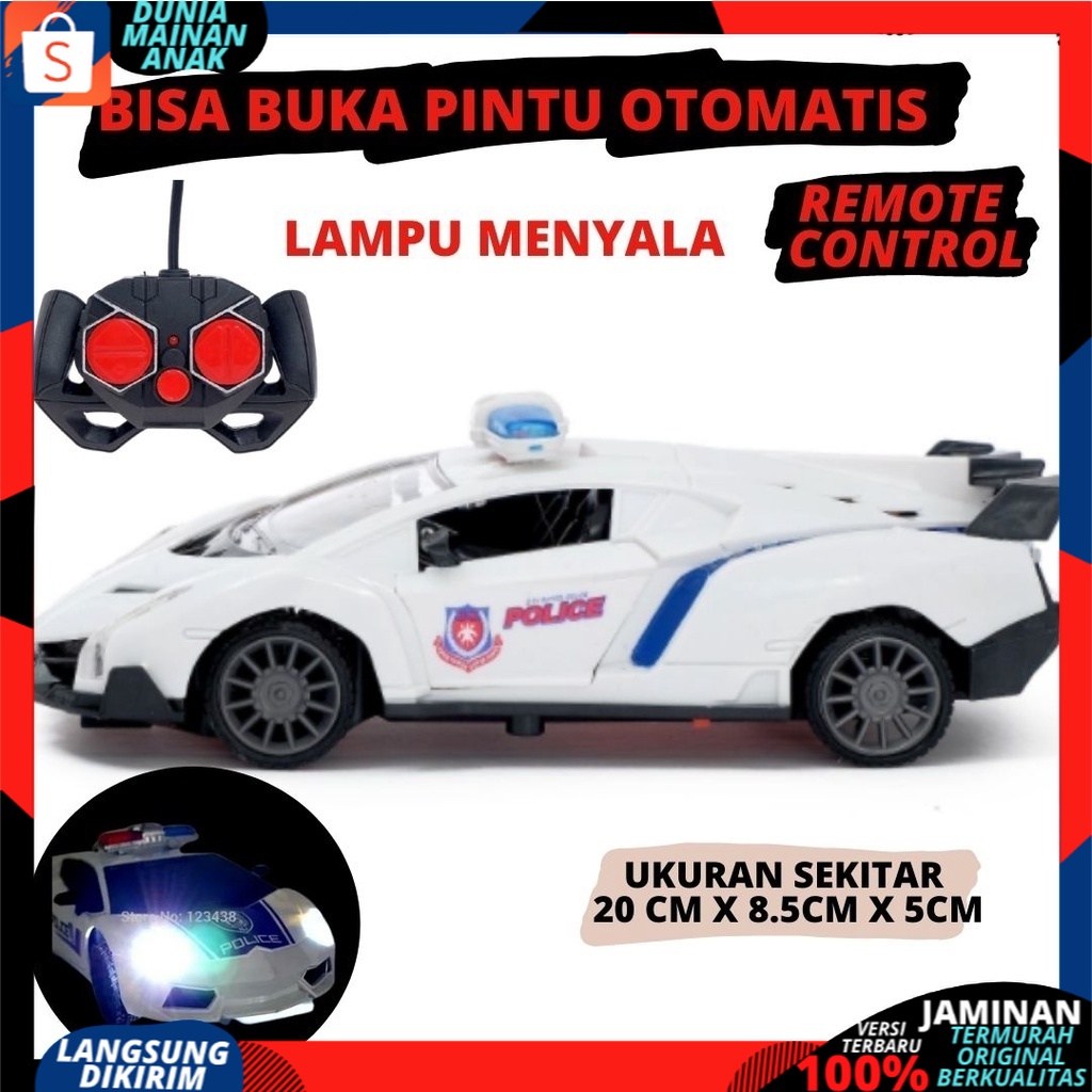 Mobil remot control POLISI Bisa Buka Pintu Sport Car Ferarri  RC Sport Car Speed Racing Top Speed