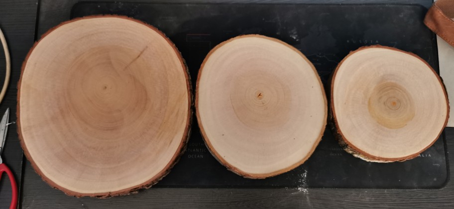 Bondarts Wood Slice Size 35 S/d 44 Cm | Irisan Kayu Mahoni | Talenan Dekorasi