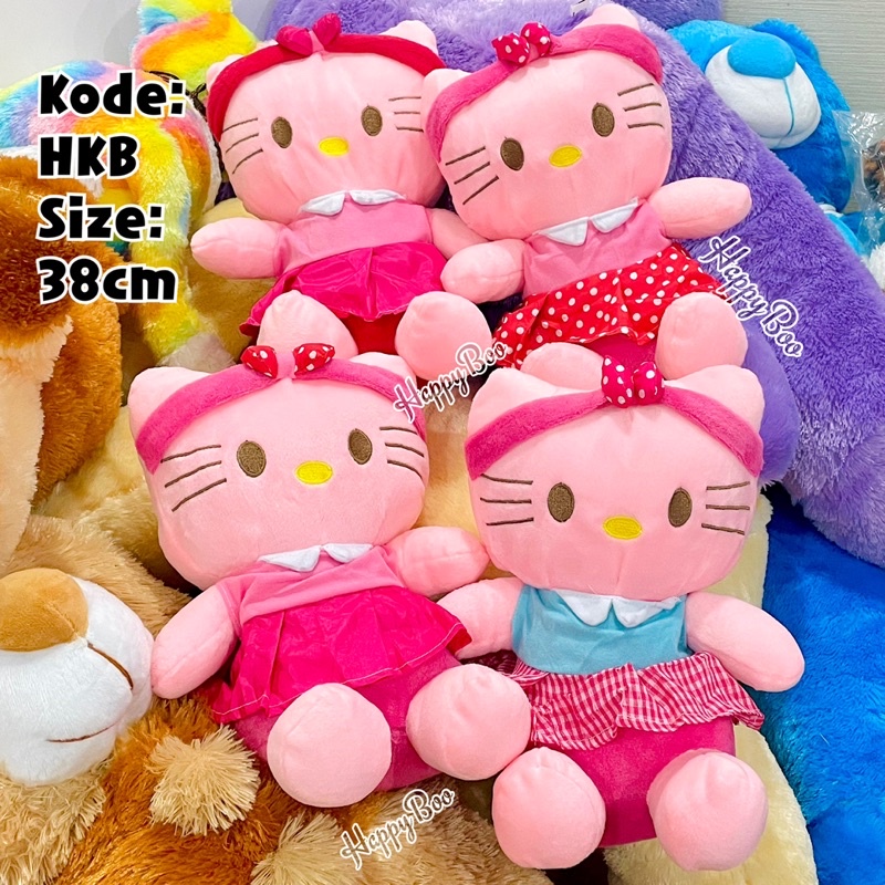 boneka hello kitty bando pink baju hkb hello kitty doll high quality 38cm premium