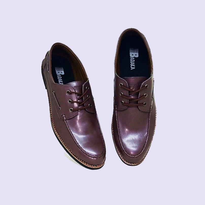 BRK-XK sepatu pria ukuran besar-jumbo-gede 44 - 45 - 46 - 47 - 48 big size pantofel tali oxford formal warna coklat