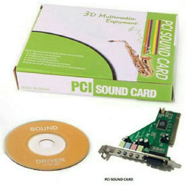 PRODUK BAGUS Pci Sound Card Internal utk Desktop PC / Komputer BERKWALITAS