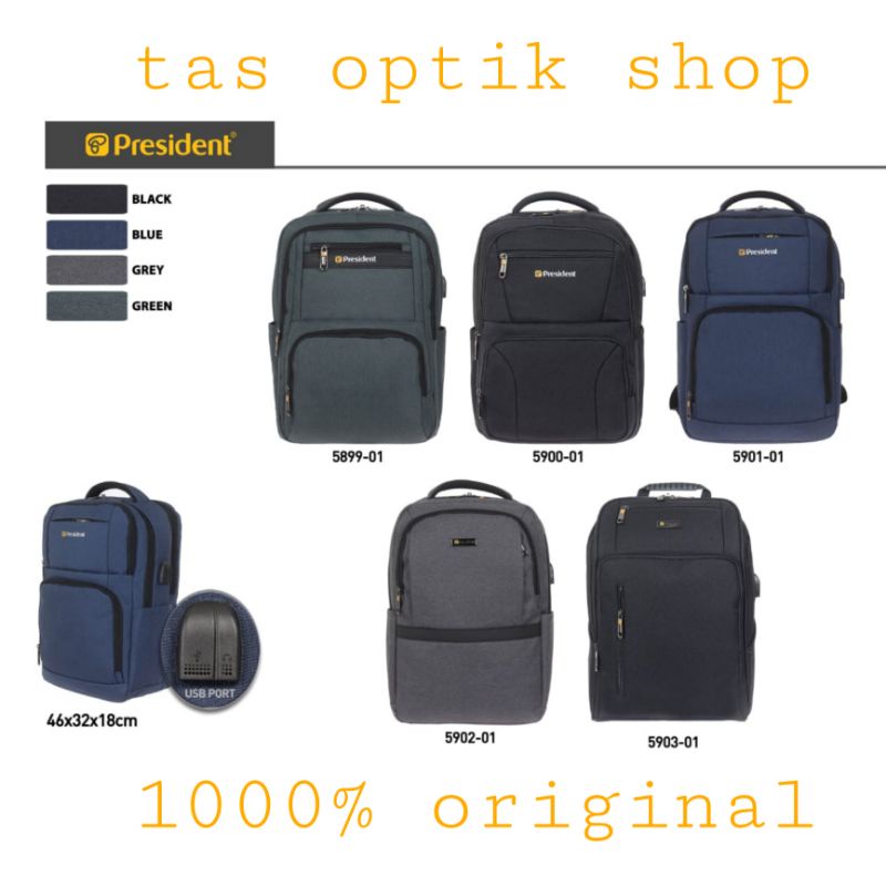 tas ransel president 5899/5901/5900original