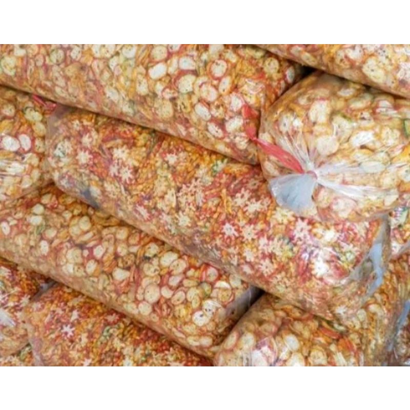 

krupuk seblak pedas gurih 500 gram/ 1 kg