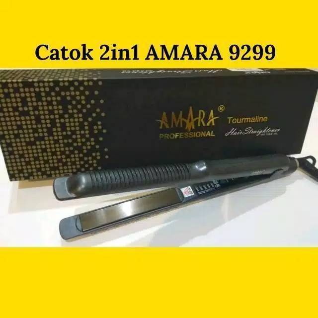  Catok  Amara  2 in 1 ORIGINAL CATOKAN RAMBUT  LURUS DAN 