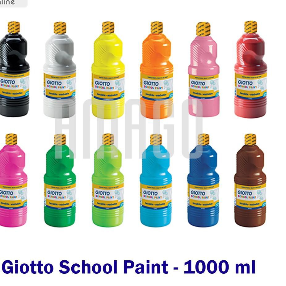 

Paling Sesuai.. GIOTTO SCHOOL PAINT - SATUAN - 1.000 ml - PILIH WARNA