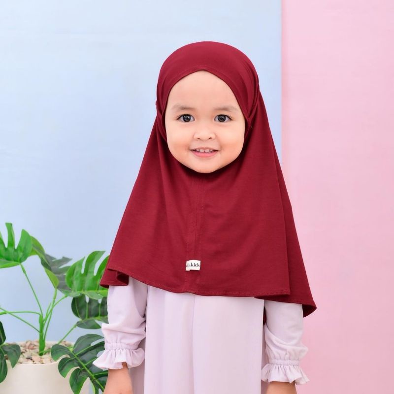 Jilbab Anak Aisyah Bergo Maryam Bayi 0-3th Jersey / Jilbab Instan Anak Jersey Super Premium