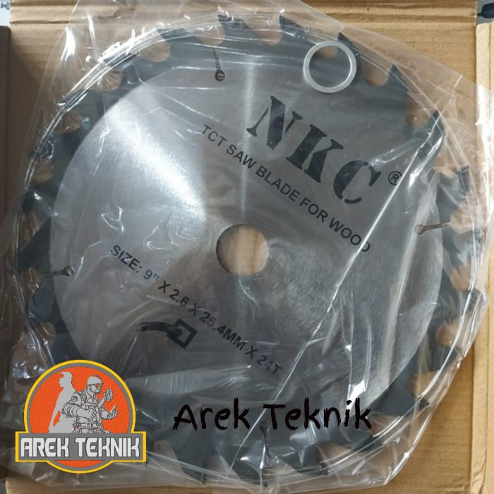 SPM511 NKC MATA CIRCULAR 9IN 24T MATA CIRCLE GERGAJI KAYU 9 INCH GIGI 24 CIRCULAR SAW BLADE
