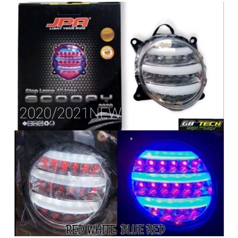 Stop lampu belakang Scoopy new fi 2020/2021 new Original JPA PNP Scoopy new new plug/play