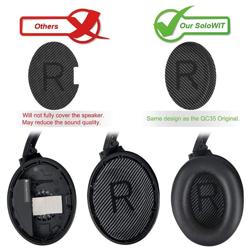 Gro Bantalan EarPad Elastis Breathable Untuk Headphone Bo-se QC35