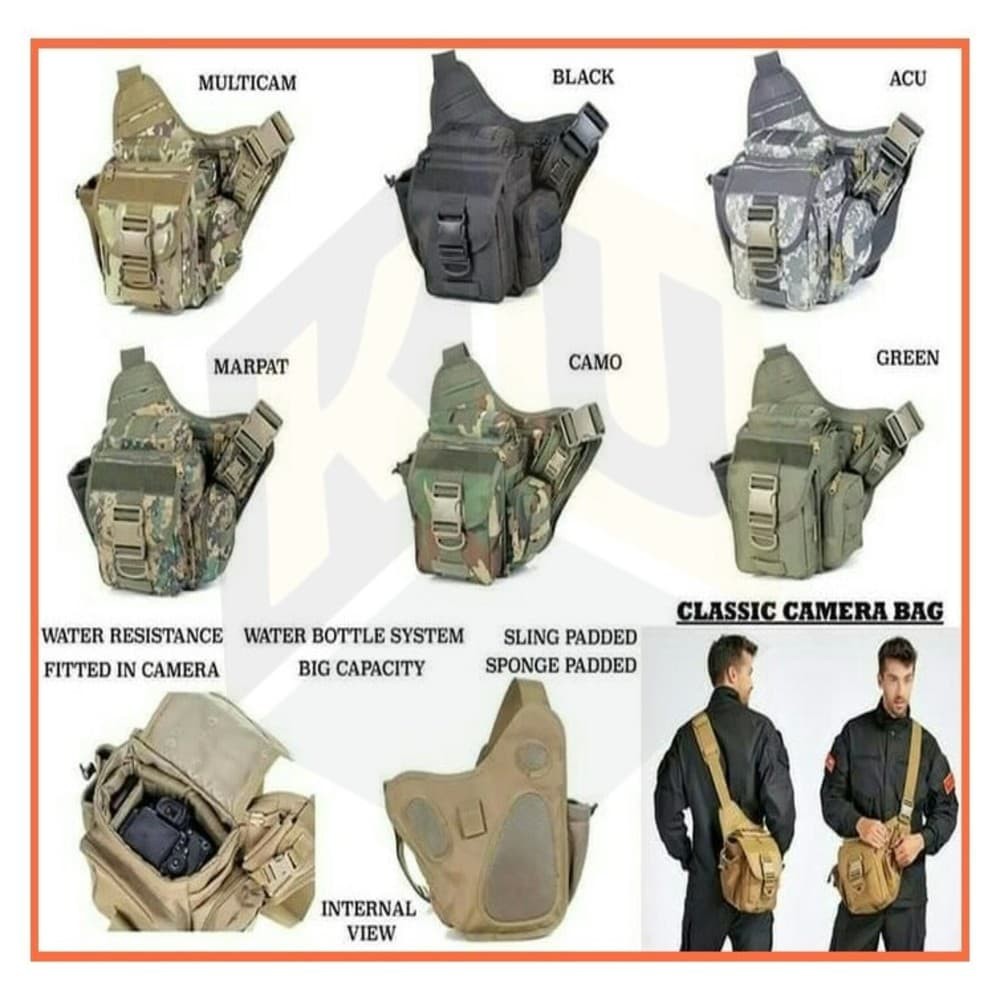 Limited! TAS SELEMPANG ARMY 249 SLING BAG OUTDOOR ARMY 249