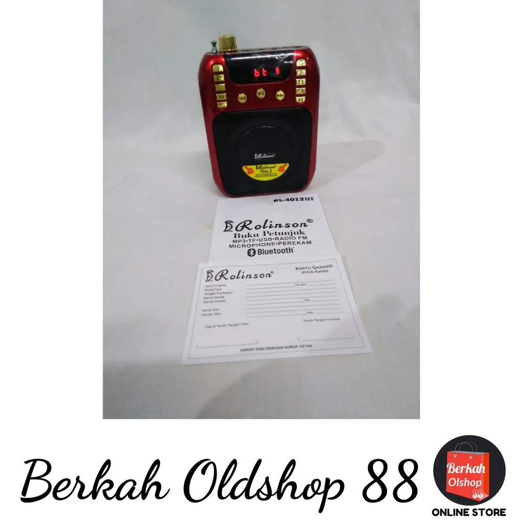 Berkah Oldshop 88 - Speaker Pinggang MP3 + Radio + Mic Rolinson RL- 4012