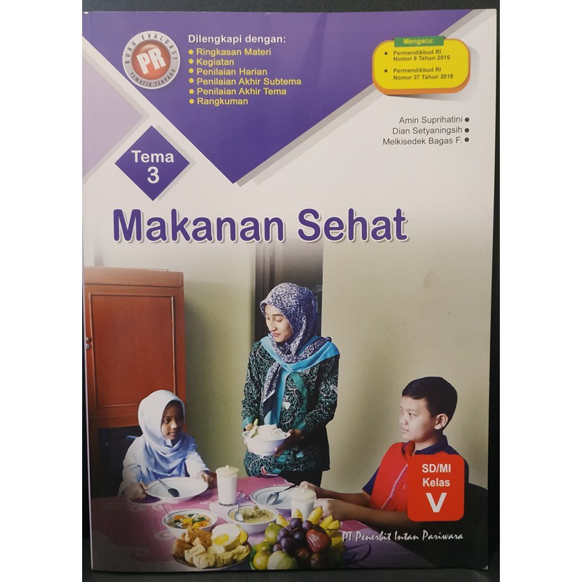 Buku Evaluasi PR Tematik Terpadu SD Kelas 5 Tema 3 Makanan Sehat Penerbit Intan Pariwara