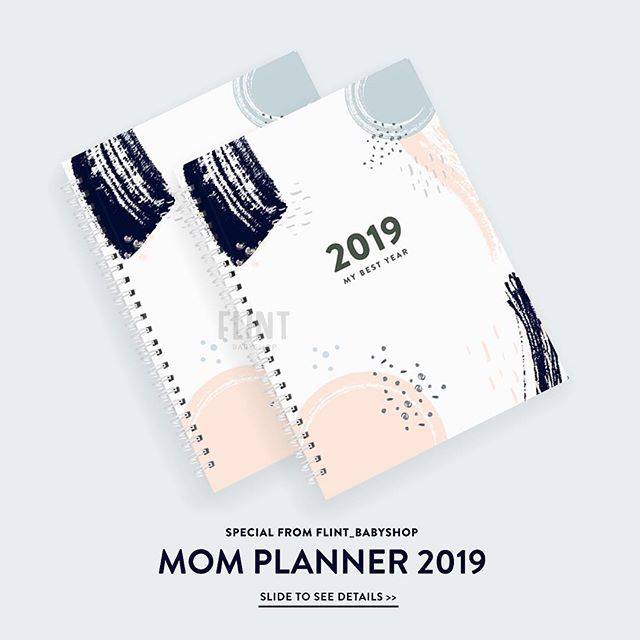 Planner buku harian bulanan moms 2019 catatan notes hard book