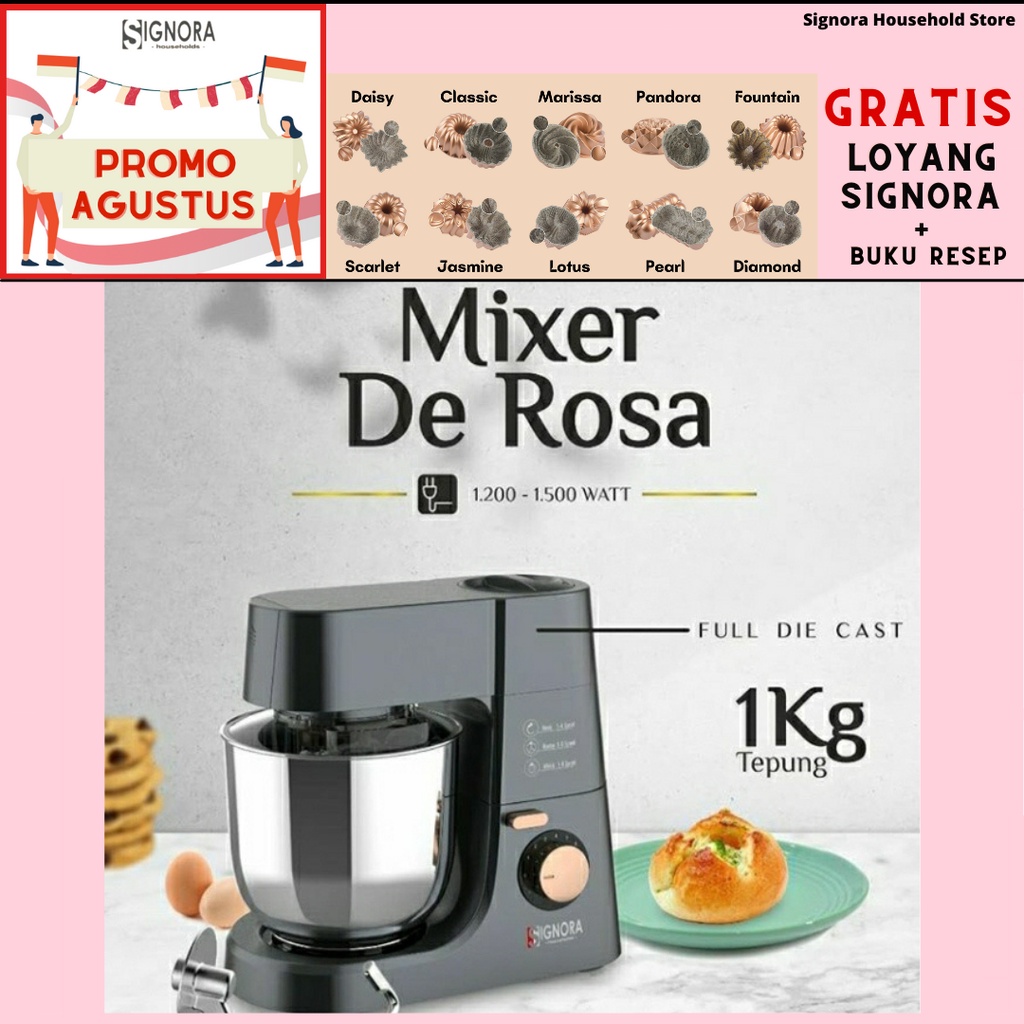 Mixer De Rosa Signora + BONUS LOYANG SIGNORA