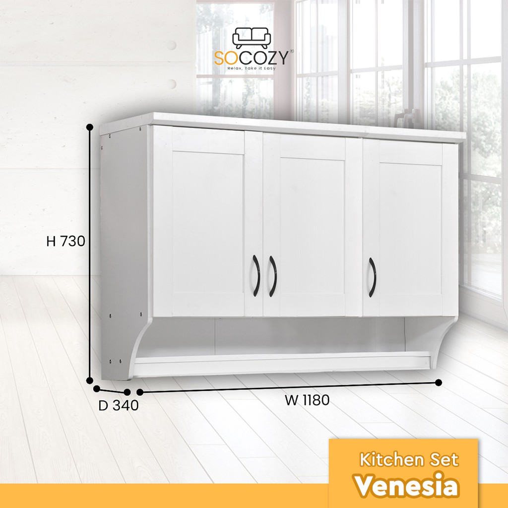 Socozy - Venesia Kitchen set kitchen cabinet kayu olahan berkualitas murah ekonomis
