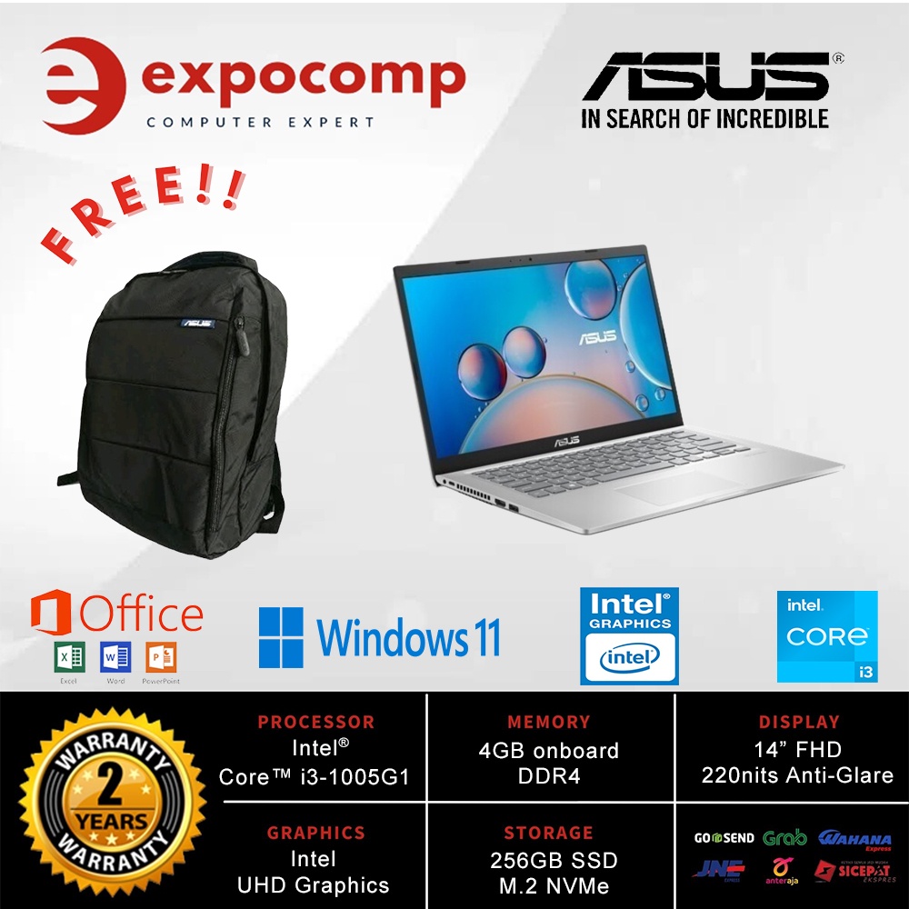 ASUS VIVOBOOK 14 A416JAO-FHD328 SILVER i3-1005G1