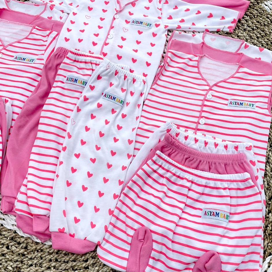 Barang Pilihan.. 18 PCS Baju Bayi Celana Bayi Setelan Bayi Perempuan Baju Bayi Perempuan PINK Newbor