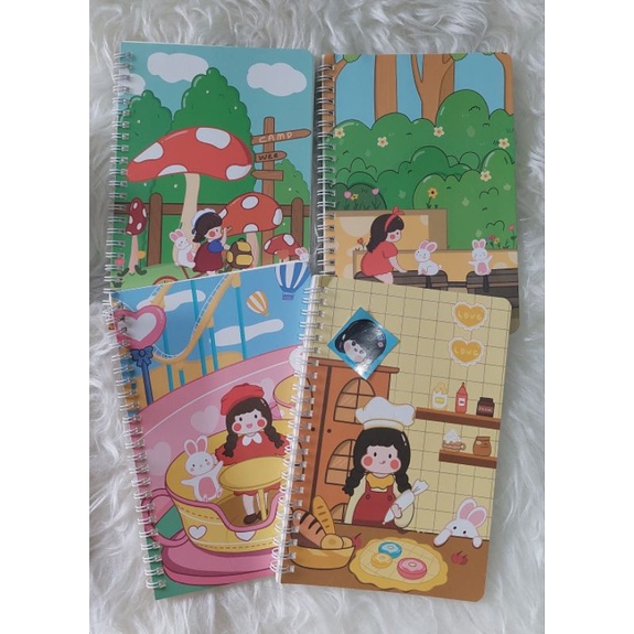 

Buku Tulis Spiral A5 Motif Lucu Notebook A5