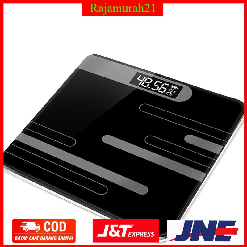 Taffware Digipounds Timbangan Badan Digital + Temperature Battery Version - Black - 7RHX6KBK