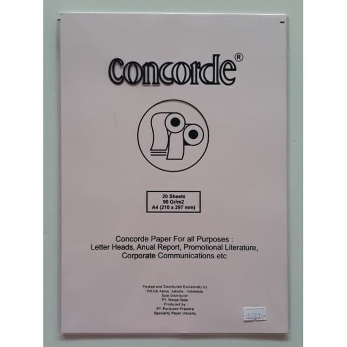 

KERTAS CONCORDE A4 90 GR 80207 PINK