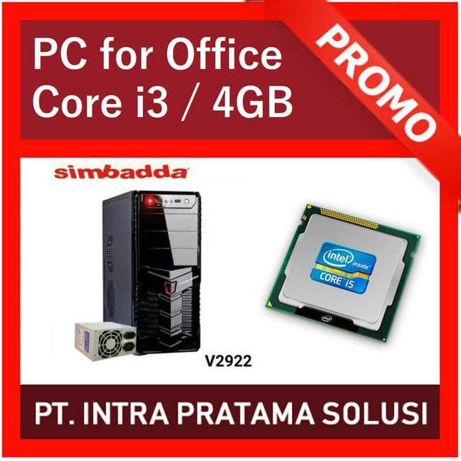 Laris pc gaming full set,,, PC Rakitan Core i3 For Office CUCI GUDANG