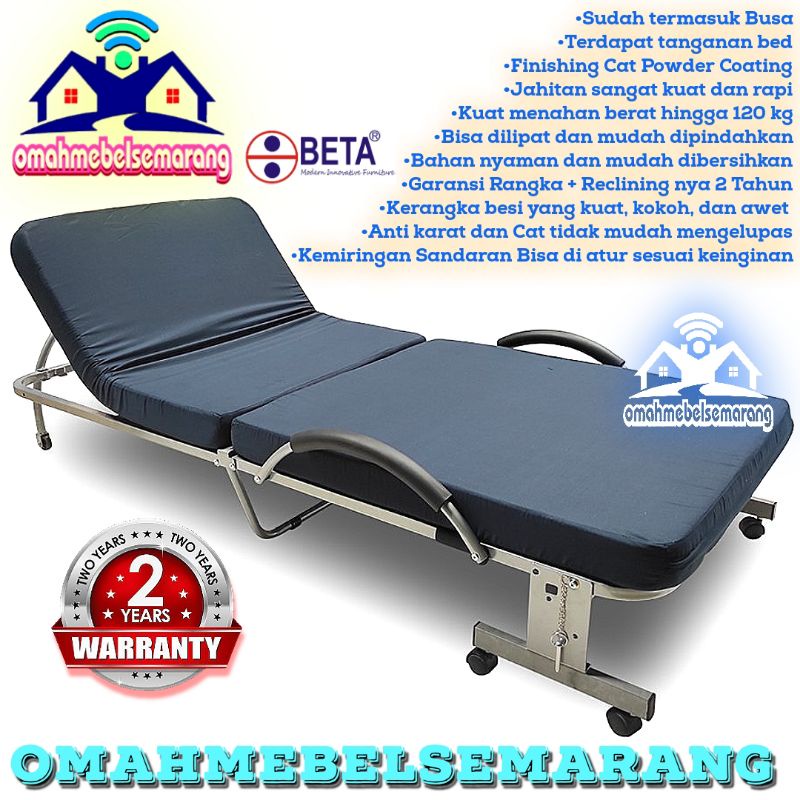 Ranjang Besi Lipat BUTTERCUP Folding Bed Minimalis Modern