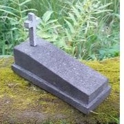 MINIATUR BATU KUBUR(SALIP)16CM BAHAN BATU KALI TERMURAH