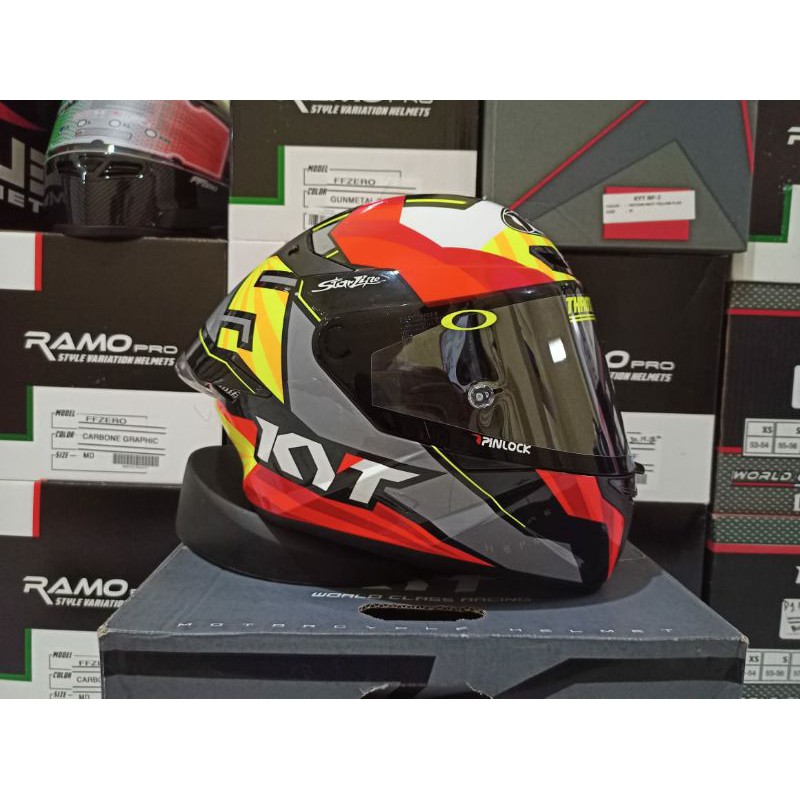 HELM KYT TT COURSE JAUME MASIA PAKET GANTENG
