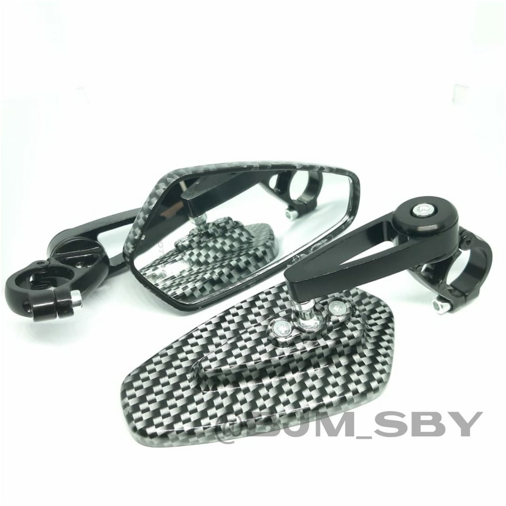 [SIAP KIRIM] SPION JALU LIPAT BAR END TRIOVAL OVAL CARBON KARBON CNC UNIVERSAL NMAX AEROX LEXI R15 V