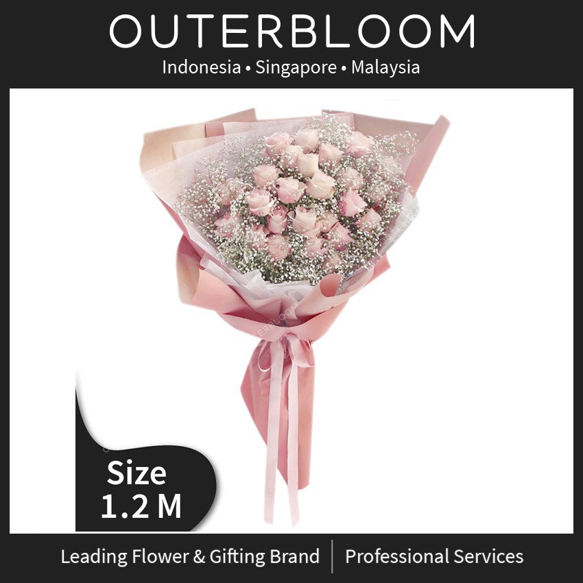 Buket Bunga Besar - Pink Paradise Bouquet Premium