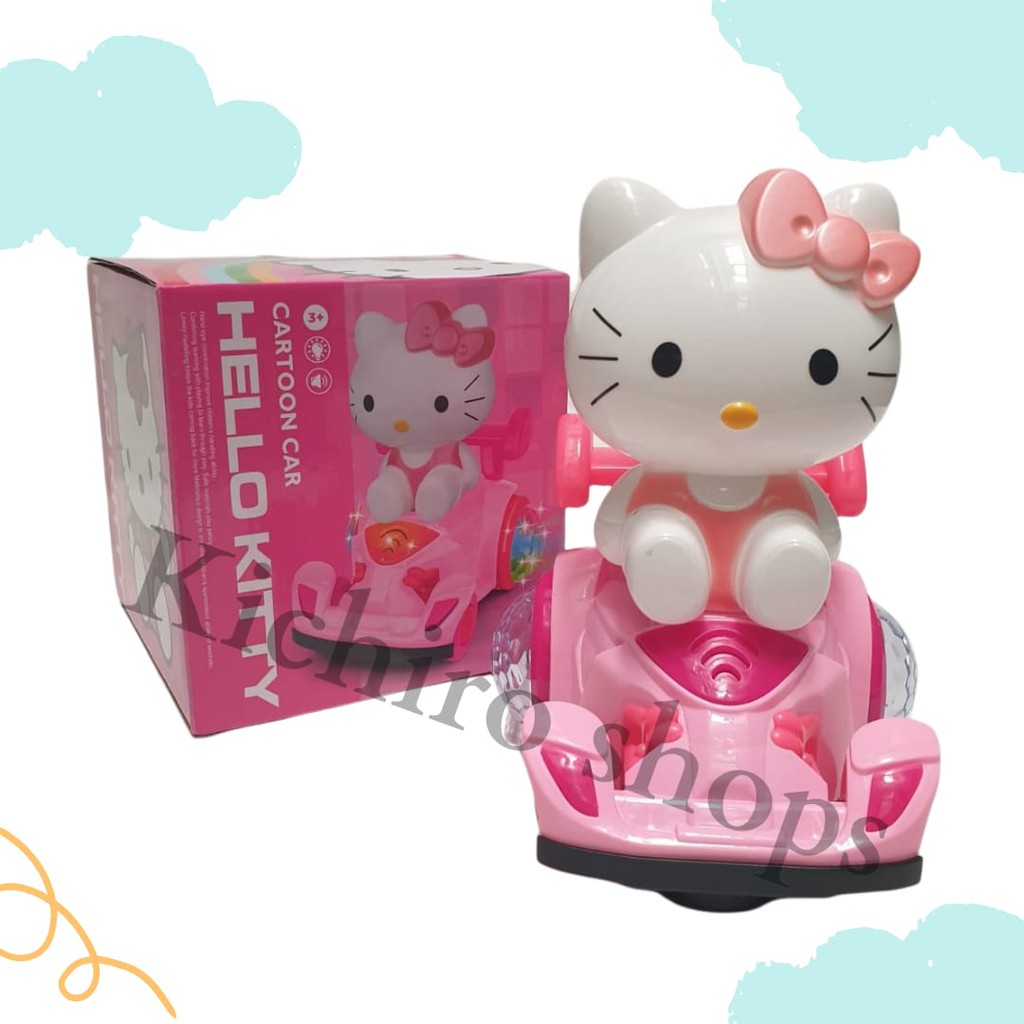 Mainan Anak Hello Kitty Cartoon Car Mobil Hello Kitty - Kichiro Shops
