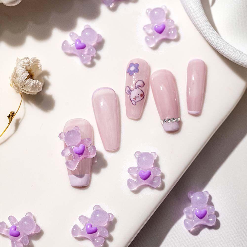 MXBEAUTY 3d Pesona Kuku Lucu DIY Gaya Jepang Manicure Nail Jewelry Aksesoris Kuku Nail Resin Dekorasi