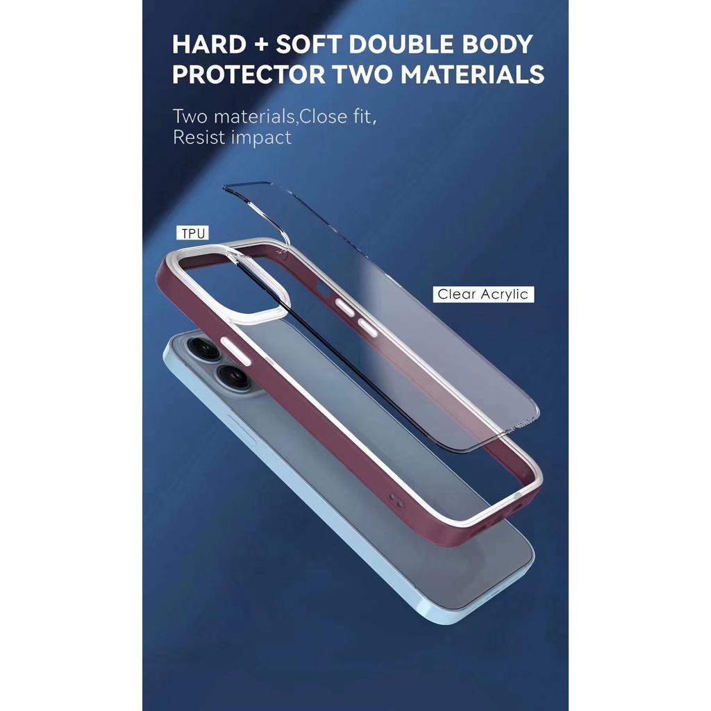 Soft Case Hp Transparan Tahan Goncangan Untuk Iphone 13pro / Max / 11 / 12pro / X / Xs Max / Xr / 7 / 8plus