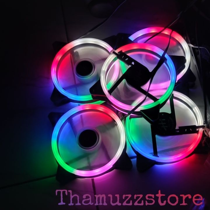 XBT Aura Rainbow RGB fan casing 12CM LED RING - Fan case 12cm Double ring