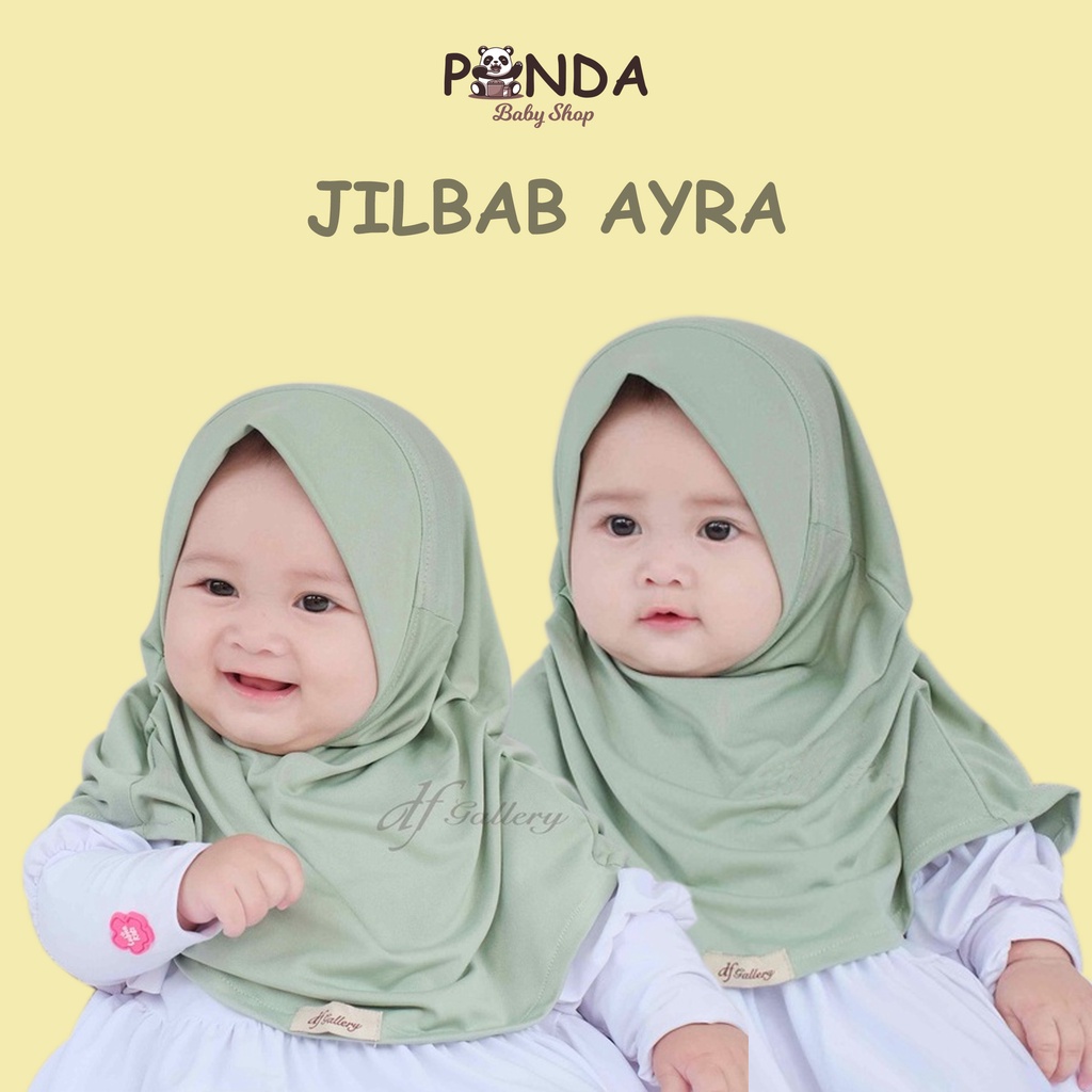 Jilbab Anak Ayra - Jilbab Hijab Pashmina Anak Bayi Instan Perempuan 1 2 Tahun Jersey SD TK
