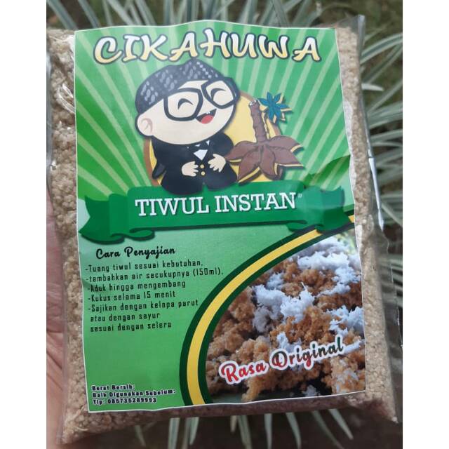 

Tiwul instan / karak tiwul / nasi tiwul INstan merk "cikahuwa