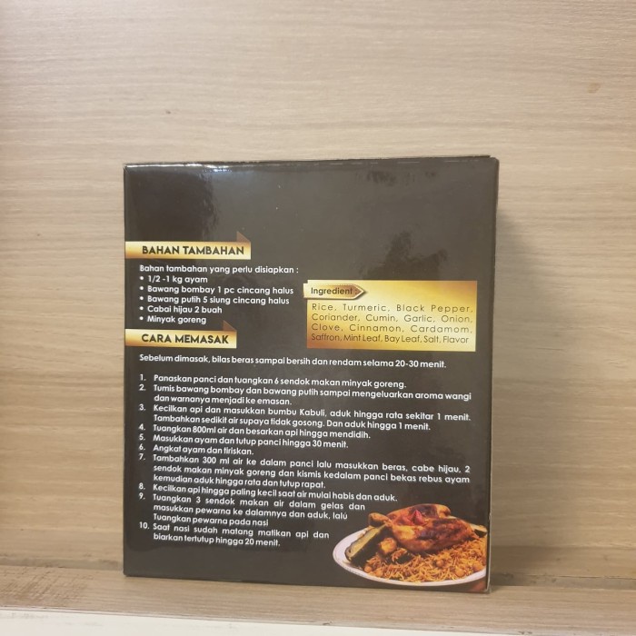 

gr20111r Beras Basmati Instant Bumbu Kabuli. Sv012Ss