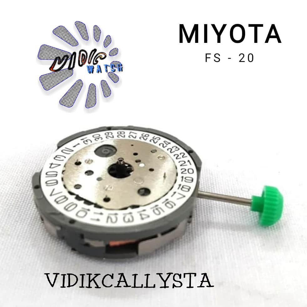 Miyota Fs 20 Fs20 Mesin jam Tangan Movement Japan Miyota Fs20 Ori