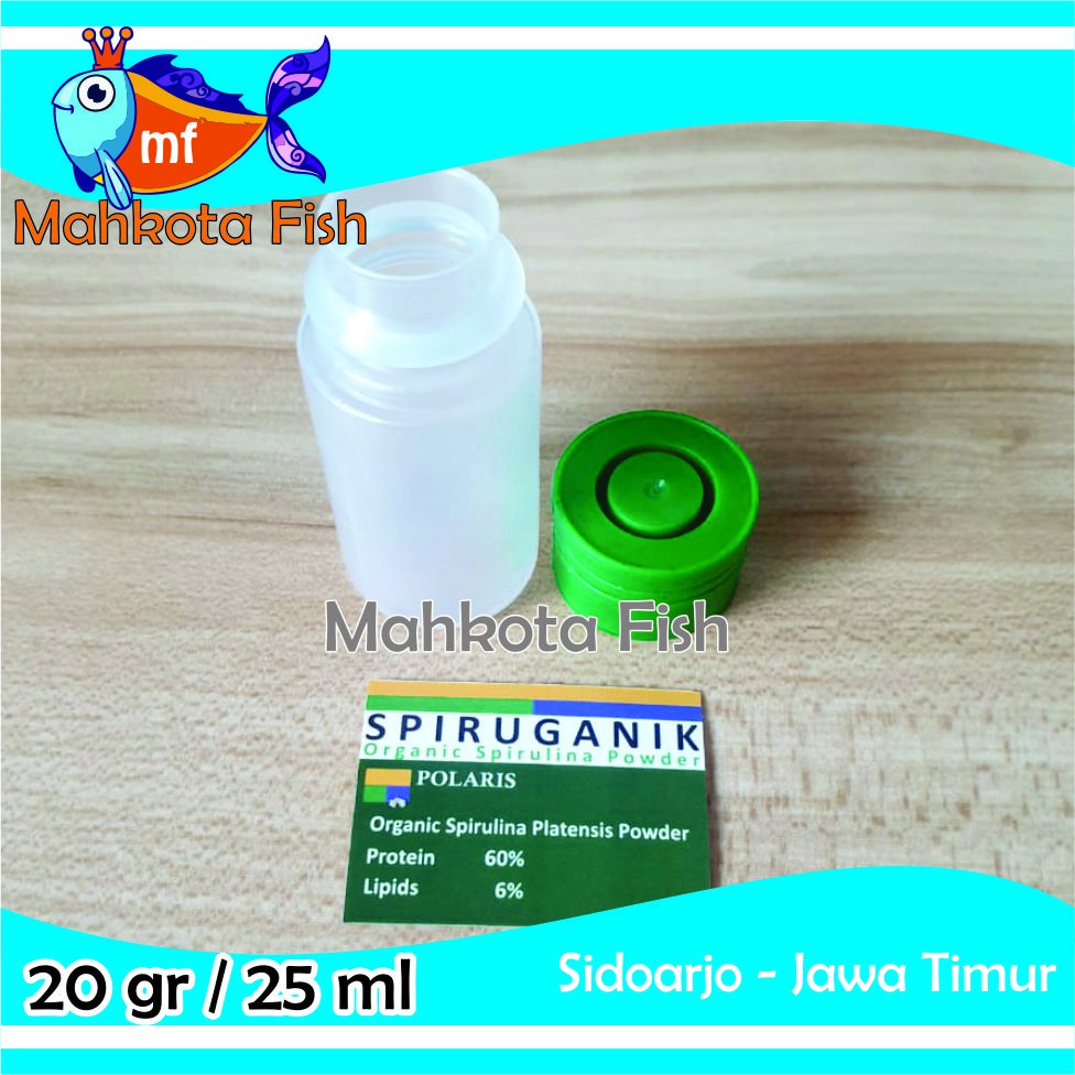 Botol Spirulina / Spiruganik | Botol Repack 20 gr / 25 ml Spirulina / Spiruganik