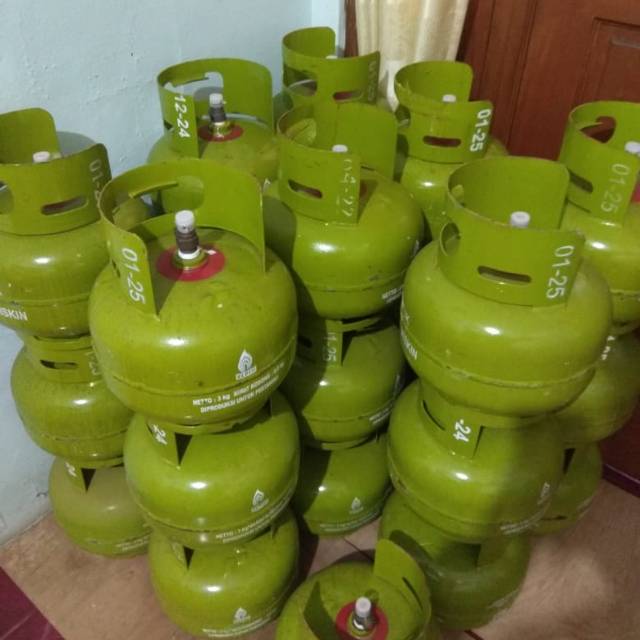 Tabung Gas Elpiji 3 kg Isi Hijau