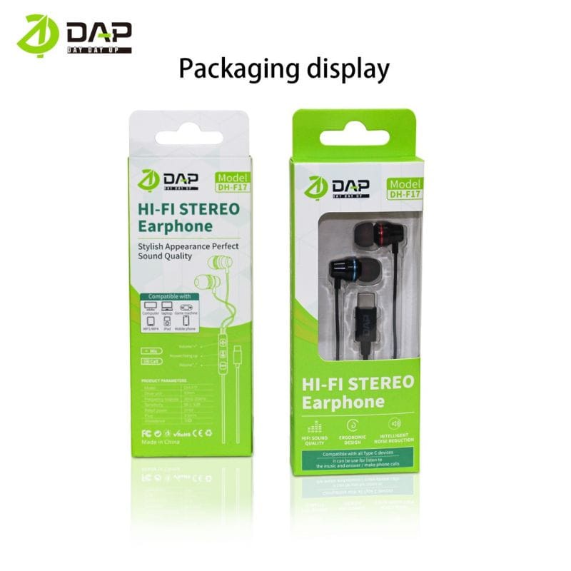 Headset DAP DH-F17 TYPE-C Handsfree DAP DH-F17 TYPE C Earphone DAP DH-F17 TIPE-C ORIGINAL