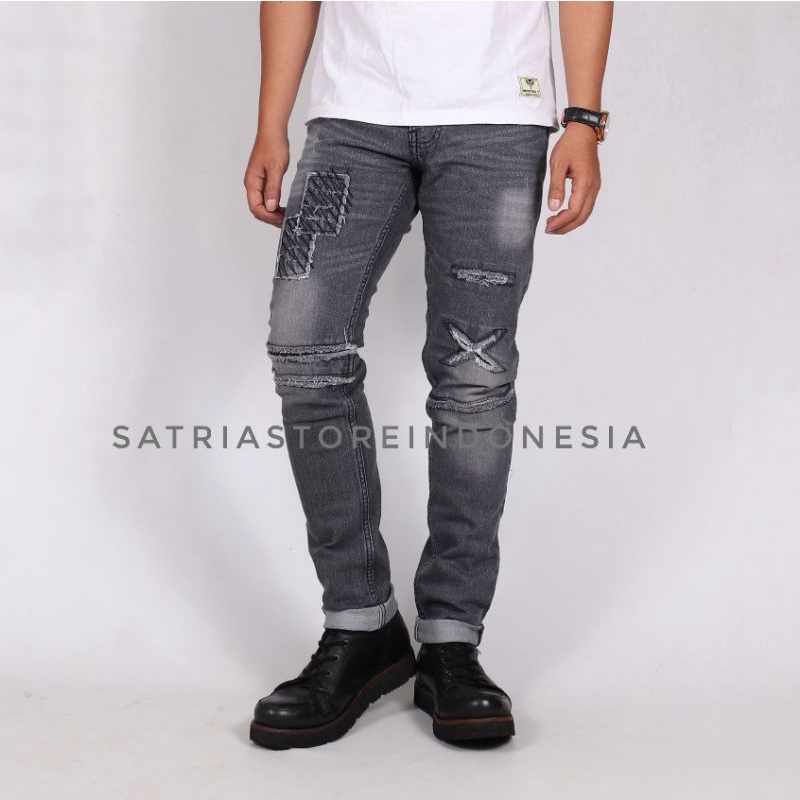 Celana Sobek Pria - Ripped Jeans pria, Celana Panjang Sobek Pria