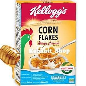 

KELLOGG'S CORN FLAKES HONEY CRUNCH CEREAL 400GR | SEREAL JAGUNG MADU