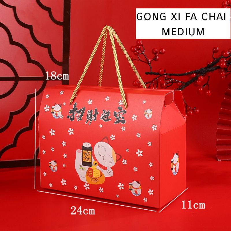 

Tas hamper imlek mewah parcel bag tenteng besar Gong xi fa chai CNB10