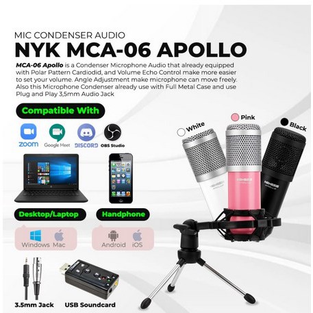 ITSTORE Mic condenser NYK Nemesis MCA-06 Apollo Microphone MCA 06