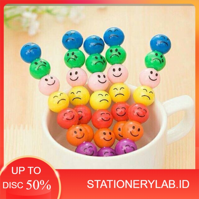 

LAB PENSIL 001 | PENSIL SUSUN RAINBOW SMILEY