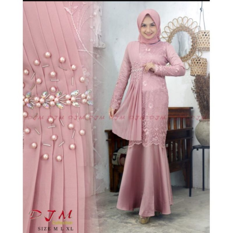 REALPICT !!! Gamis Modern Duyung  DJM / Gamis Pesta / Gamis Pesta Mewah / Kebaya Wisuda / Kebaya Modern / Kebaya Gamis