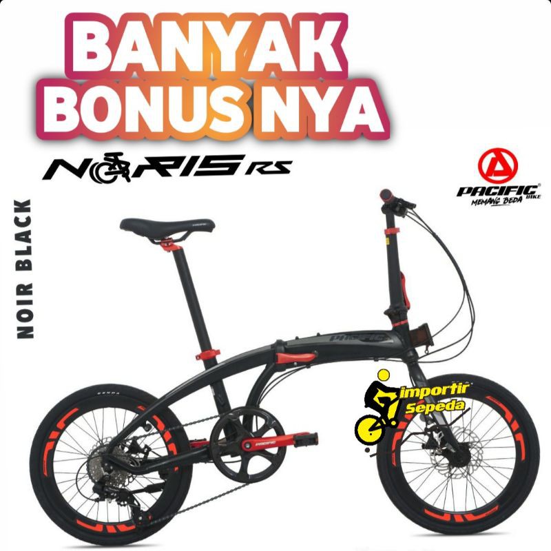 PACIFIC NORIS RS 20 INCH SEPEDA LIPAT ALLOY 8 SPEED